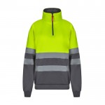 Jersey polar bicolor de trabajo en poliéster de 300 g/m2