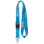 Lanyard promocional barato con hebilla 