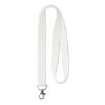 Lanyard de PET reciclado personalizado color blanco