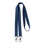 Lanyard doble corporativo color azul