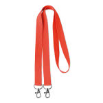 Lanyard doble corporativo color rojo