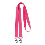 Lanyard doble corporativo color rosa