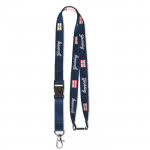 Lanyard con hebilla con logo y hebilla