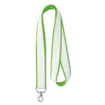 Lanyards con satín promocionales con logo color verde lima