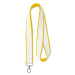 Lanyards sublimación capa satín 5 a 9 días color amarillo