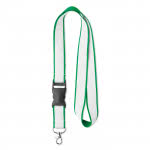 Lanyards publicitarios capa satín 5-9 días color verde