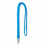 Lanyards de tipo cordón publicitarios color azul claro