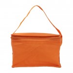 Bolsa nevera en varios colores con capacidad para 6 latas y asa a juego color naranja segunda vista