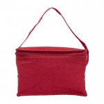 Bolsa nevera en varios colores con capacidad para 6 latas y asa a juego color rojo segunda vista