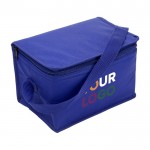Bolsa nevera en varios colores con capacidad para 6 latas y asa a juego color azul ultramarino segunda vista