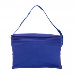Bolsa nevera en varios colores con capacidad para 6 latas y asa a juego color azul ultramarino tercera vista