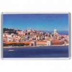 Imán rectangular personalizable en papel a 1 cara 90x60mm