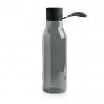 Botella de tritán con tapa de metal y asa de silicona 600ml color negro vista 11