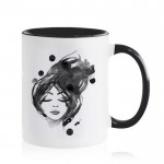 Taza de cerámica en varias opciones bicolor de 325ml vista 1