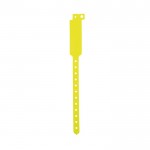 Pulsera de vinilo fluorescente para festivales y fiestas color amarillo claro