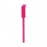 Pulsera de vinilo fluorescente para festivales y fiestas color rosa