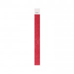 Pulsera de tyvek ideal para festivales resistente al agua color rojo