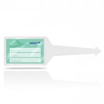 Identificador de maletas de varios colores con cara transparente color blanco vista 1
