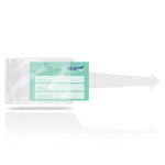 Identificador de maletas de varios colores con cara transparente color blanco vista 2