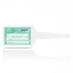 Identificador de maletas de varios colores con cara transparente color transparente vista 1