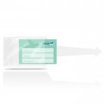 Identificador de maletas de varios colores con cara transparente color transparente vista 2