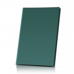 Porta menús con cuatro fundas transparentes en el interior color verde oscuro