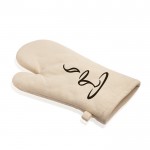 Guante de algodón ideal para cocinar y evitar quemaduras color beige