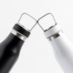 Botella termo con compartimento en la tapa y asa transporte 510ml vista 1