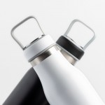 Botella termo con compartimento en la tapa y asa transporte 510ml vista 2