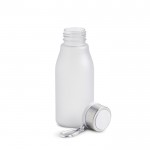 Botella de plástico reciclado estilo mate con mosquetón 350ml color translúcido vista 1
