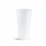 Vaso de plástico reutilizable de plástico para festivales 600ml color translúcido
