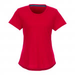 Camisetas recicladas mujer propaganda color rojo