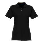 Polo mujer sostenible 220 g/m2 color negro