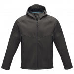 Chaquetas soft shell corporativas recicladas color gris oscuro