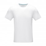 Camiseta hombre algodón orgánico GOTS 160 g/m2 Elevate NXT color blanco segunda vista frontal
