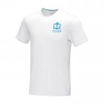 Camiseta hombre algodón orgánico GOTS 160 g/m2 Elevate NXT color blanco vista impresión serigrafía