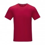 Camiseta hombre algodón orgánico GOTS 160 g/m2 Elevate NXT color rojo segunda vista frontal