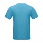 Camiseta hombre algodón orgánico GOTS 160 g/m2 Elevate NXT color azul segunda vista trasera