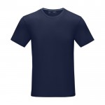 Camiseta hombre algodón orgánico GOTS 160 g/m2 Elevate NXT color azul ultramarino segunda vista frontal
