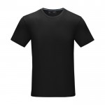 Camiseta hombre algodón orgánico GOTS 160 g/m2 Elevate NXT color negro segunda vista frontal