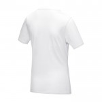 Camiseta mujer algodón orgánico GOTS 160 g/m2 Elevate NXT color blanco tercera vista trasera