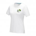 Camiseta mujer algodón orgánico GOTS 160 g/m2 Elevate NXT color blanco vista impresión serigrafía