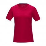 Camiseta mujer algodón orgánico GOTS 160 g/m2 Elevate NXT color rojo segunda vista frontal