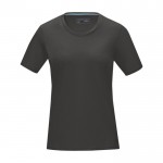 Camiseta mujer algodón orgánico GOTS 160 g/m2 Elevate NXT color gris oscuro segunda vista frontal