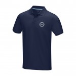 Polo algodón orgánico GOTS de hombre 180 g/m2 Elevate NXT color azul marino