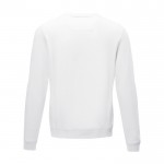 Jersey cuello redondo de hombre algodón orgánico GOTS 280 g/m2 Elevate NXT color blanco segunda vista trasera