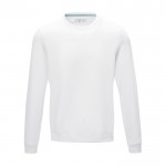 Jersey cuello redondo de hombre algodón orgánico GOTS 280 g/m2 Elevate NXT color blanco segunda vista frontal