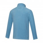 Chaqueta polar de poliéster reciclado hombre 174 g/m2 Elevate NXT color azul tercera vista trasera