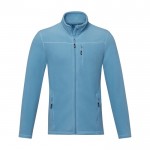 Chaqueta polar de poliéster reciclado hombre 174 g/m2 Elevate NXT color azul segunda vista frontal