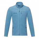 Chaqueta polar de poliéster reciclado hombre 174 g/m2 Elevate NXT color azul vista principal